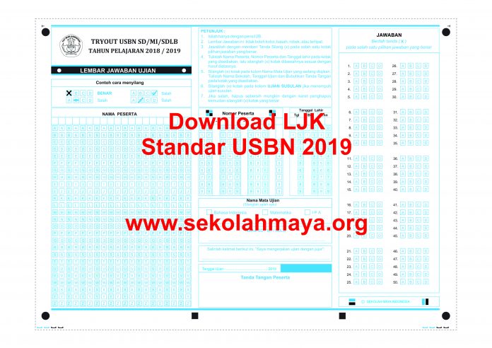 download lembar jawaban usbn sd 2018